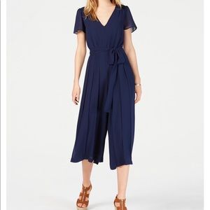 Michael Kors Pleated Wide-Leg Jumpsuit